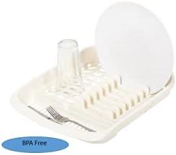 Addis 516228 Plate Dish Draining Rack, Linen Cream