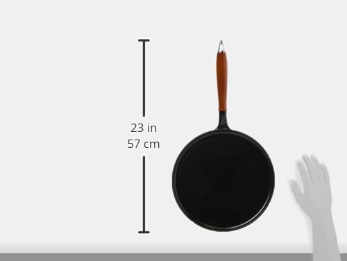 Staub Cast Iron 11-inch Crepe Pan with Spreader & Spatula - Matte Black, Made in France