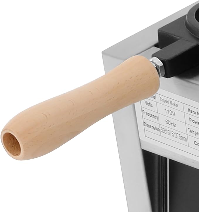 Commercial Waffle Making Machine, 110V Electric Egg-Shaped Waffle Making Machine, Stainless Steel Waffle Baking Machine, Temperature & Time Adjustable