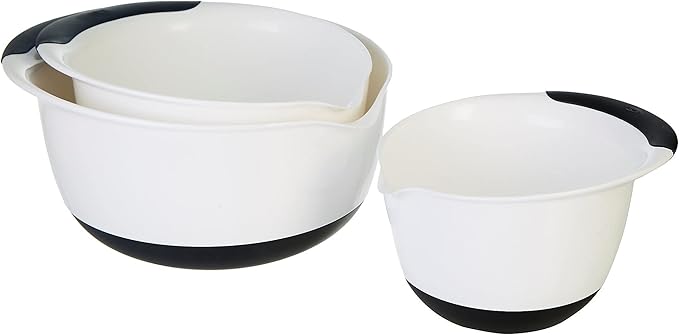 OXO 3 Piece Mixing Bowl Set Plastic Asst, 3 EA