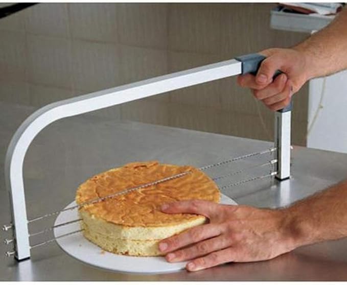 Cake Leveler,304 Stainless Steel 3 Blades Adjustable Layer Cake Cutter,DIY Cake Slicer Kitchen Baking Tools Accessories,Household Cake Tools Baking and Pastry Tools,for Cake Making(Silver)