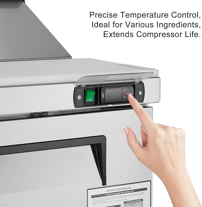 JINSONG 72" Commercial Refrigerator Sandwich Prep Table, 3 Door Salad Bar Buffet Station, Stainless Steel Refrigerated Food Prep Table with Cutting Board & 18 Pans for Restaurant Deli Bar