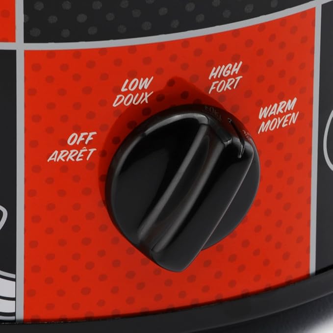 Disney Mickey Mouse 2-Quart Slow Cooker by Select Brands - Food Warmer for Dips, Soups & Other Dishes - Slow Cookers for Parties - Electric Kitchen Appliance for Entertaining and Serving