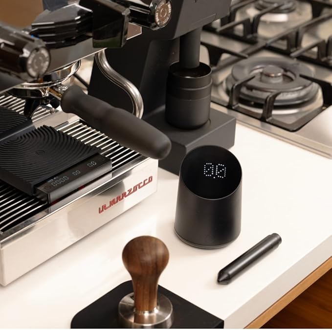 Subminimal Subscale Digital Dosing Cup with LED Display – Sleek & Precise Scale - Dosing & Brewing Accessories, Measures Coffee Grounds for Espresso - Black