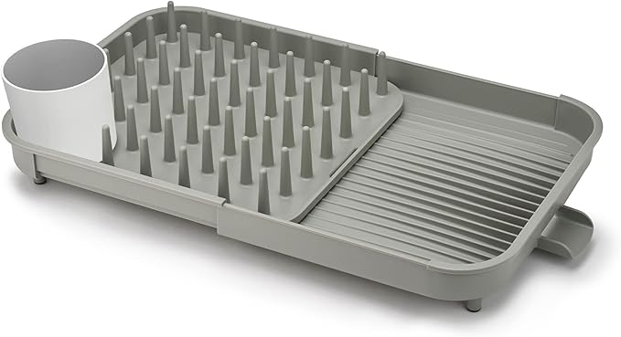 Joseph Joseph Duo Expandable Dish Drying Rack, Gray, 2-Tier