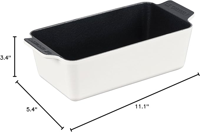 Le Creuset Enameled Cast Iron Signature Loaf Pan, 2qt., White