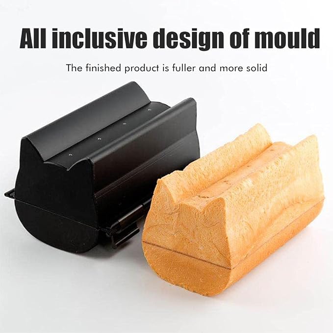 JTLB Loaf Pan with Lid, Bread Loaf Pan, Non Stick Bread Cute Cat Shaped Bread Baking Tool for DIY Cakes Biscuits (small)