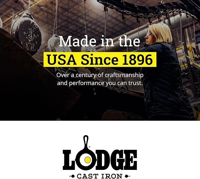 Lodge Pre-Seasoned Carbon Steel Skillet - Use in the Oven, on the Stove, on the Grill, or Over a Campfire - 8 Inch