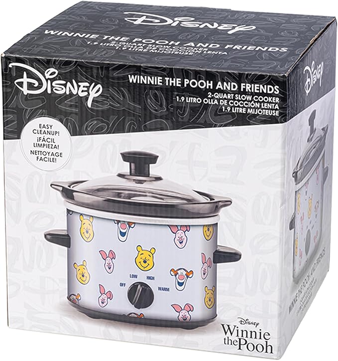 Uncanny Brands Disney Winnie the Pooh and Friends 2qt Slow Cooker - Small Kitchen Appliance