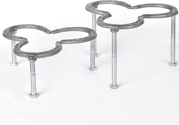 Camping, Campfire, Dutch Oven Tripod, Table For Cooking-Steel Horseshoes,with Adjustable Height Legs- Ideal for Campfire Cooking and Cast Iron Dutch Oven(10"X 10")