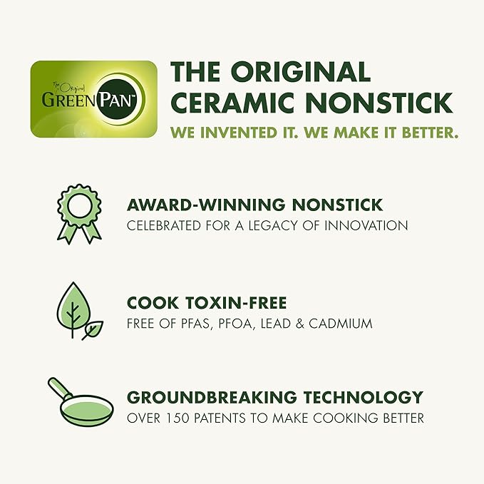GreenPan Valencia Pro Ceramic Nonstick 11” Frying Pan Skillet, Hard Anodized PFAS-Free Cookware, Induction Ready, Compatible on All Cooktops, Eggs & Omelets, Dishwasher Safe, Oven Safe to 600F, Gray