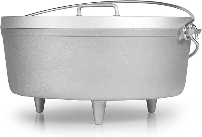 GSI Outdoors Aluminum 12' Dutch Oven | Dutch Oven with Fixed Legs for Camping, Cabin and Home Kitchen