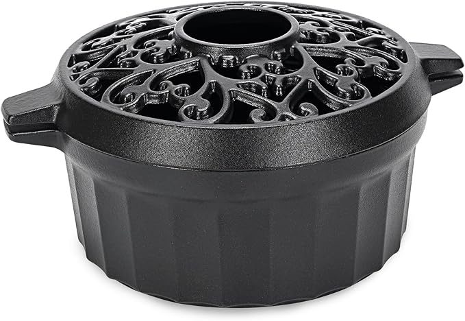 1MORE Wood Stove Steamer- Wood Stove Humidifier Cast Iron with Porcelain Enamel Coating, Fireplace Steamer Pot, Rust Resistant, Home Indoor Decorative, 2.5 Quart Capacity,Black