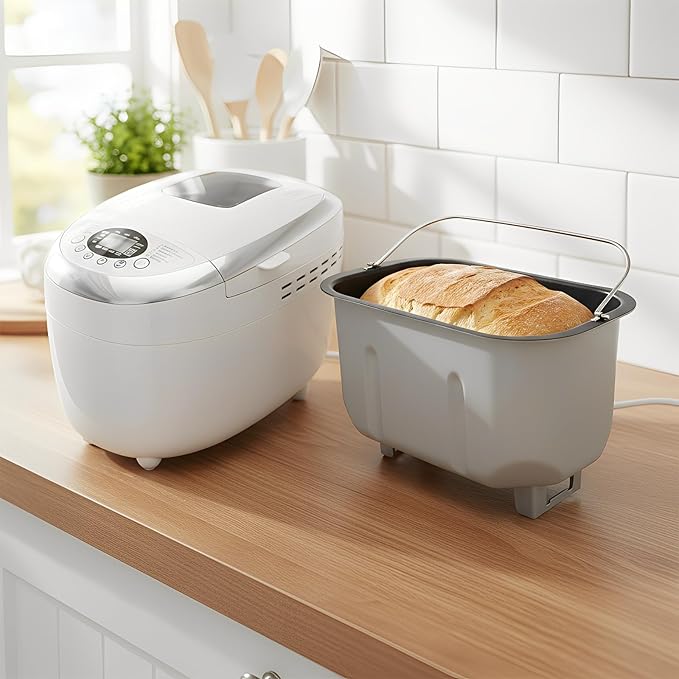 Bread Machine Pan Replacement, Liner Mixing Bread Bucket with Kneading Paddle, Fits for Bread Maker BM1403, Universal Bread Pan Accessories Part