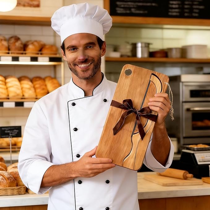 Sourdough Bow Knife And Board, Bread Board And Knife Set, Solid Wood, For Homemade Bread, Bagels, Toast, Kitchen & Home Baking Tool