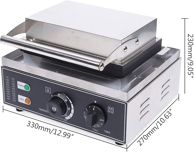 Commercial Waffle Donut Machine, 110V 1550W 6 Holes Double-Sided Non-stick Electric Doughnut Maker, Non-stick Donut MakerTeflon-Coating for Professional Kitchen