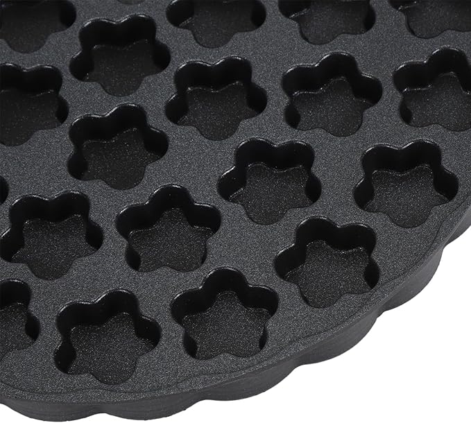 aqxreight Waffle Baking Pan Aluminum Alloy Heat Press Plate Cooking Baking Tool for Household Kitchen