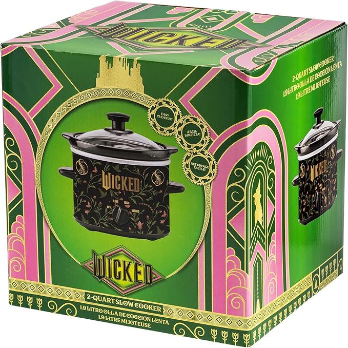 Uncanny Brands Wicked 2qt Slow Cooker - Small Kitchen Appliance