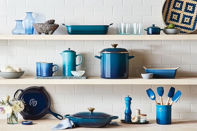 Le Creuset Silicone Craft Series Utensil Set with Stoneware Crock, 5 pc., Marseille