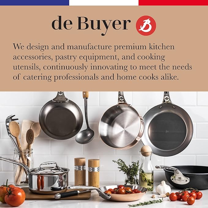 de Buyer Home Baking Box for Pie & Tart - DIY Pastry-Making Kit - Includes Fluted Tart Ring, Baking Sheet, Cooling Rack + Cake & Pie Server