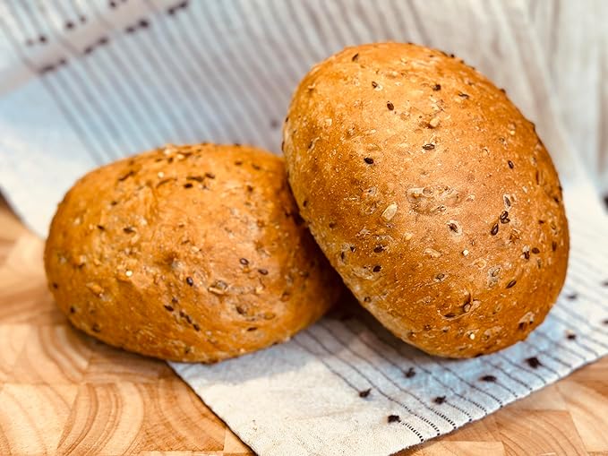 Molibake 8 Grain Bread Mix - All-Natural Multigrain Baking Mix for Bread Machine and Oven - 15 oz - Multigrain Grain Mix for with Flax, Millet & Rye - Easy-to-Use Breads Maker Mix for Homemade Baking
