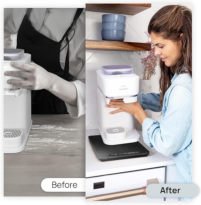 Ibyx Elegant Sliding Tray for Your Coffee Maker & Heavy Kitchen Appliances - Sturdy, Slides Easily from Under The Cabinet (Black, 12βW x 16βD)