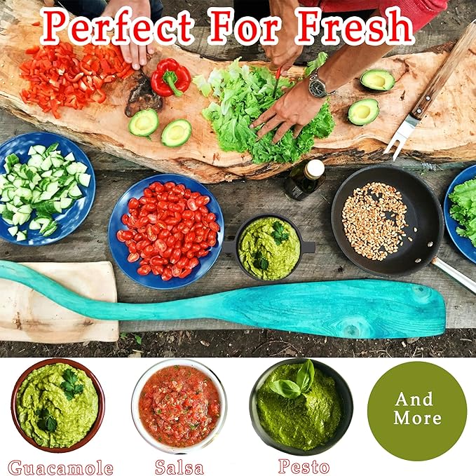 Wood Stove Steamer & Cast Iron Mortar Pestle Set Bundle - 2-in-1 Dual-Layer Humidifier with 3-Piece Grinder Kit for Steaming, Spices, Guacamole, Eco Home & Kitchen