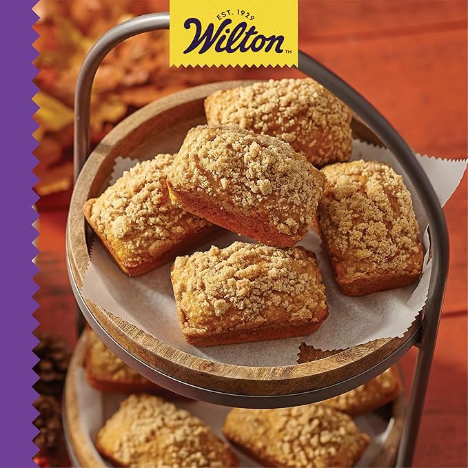 Wilton Gold Non-Stick Mini Loaf Pan, Stainless Steel Bakeware, Made without PFAS, Packaging May Vary