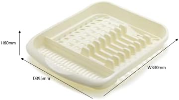 Addis 516228 Plate Dish Draining Rack, Linen Cream