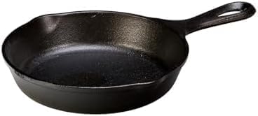 Lodge Seasoned Cast Iron Skillet - PFAS-Free,Non-Toxic Cookware - Use with an Oven,Stove,Grill,or Campfire - Naturally Non-Stick & Oven Safe - 6.5 Inches,(Pack of 6)