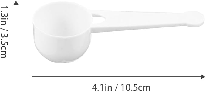 100pcs Plastic Measuring Scoop 10g Long Handle Coffee Spoon Scale Teaspoons Tablespoon for Milk Powder Fruit Powder Spices Kitchen Baking Tools
