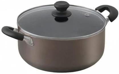 Iris Ohyama DIS-P26 Pot, 10.2 inches (26 cm), Gas Fire/Induction Compatible, Includes Lid, Diamond Coat, Long Lasting, Non-Sticking, Easy to Clean DIS-P26, Brown
