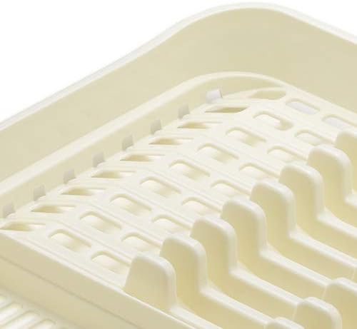 Addis 516228 Plate Dish Draining Rack, Linen Cream