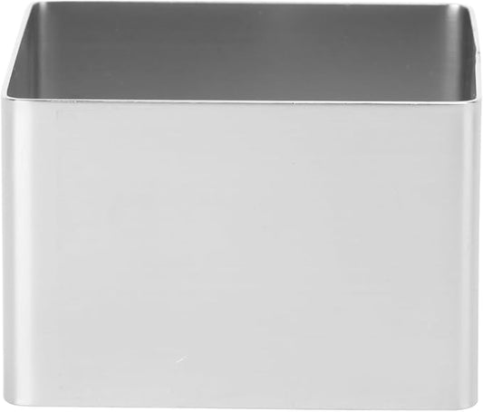 UPKOCH 4 Inch Square Stainless Steel Cake Ring Mold for Mousse Tiramisu Cheesecake Small Square Baking Tool Dishwasher Safe for Home Kitchen Desserts