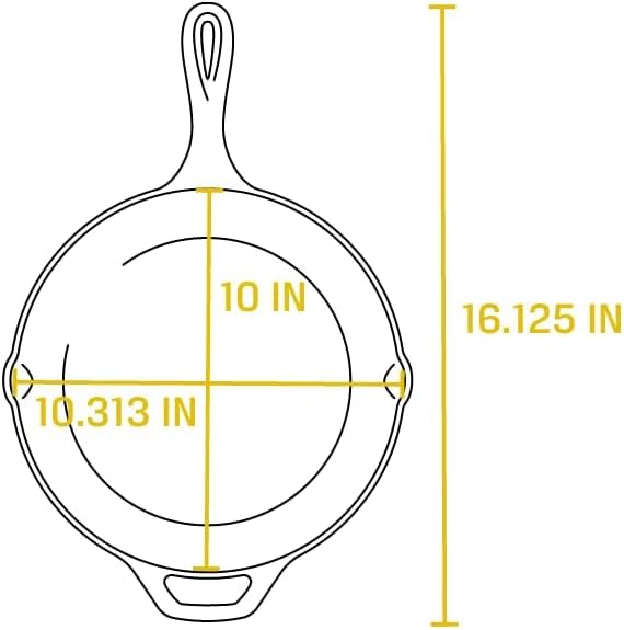 Lodge Seasoned Cast Iron Skillet - PFAS-Free,Non-Toxic Cookware - Use with an Oven,Stove,Grill,or Campfire - Naturally Non-Stick & Oven Safe - 10.25 Inches,(Pack of 3)