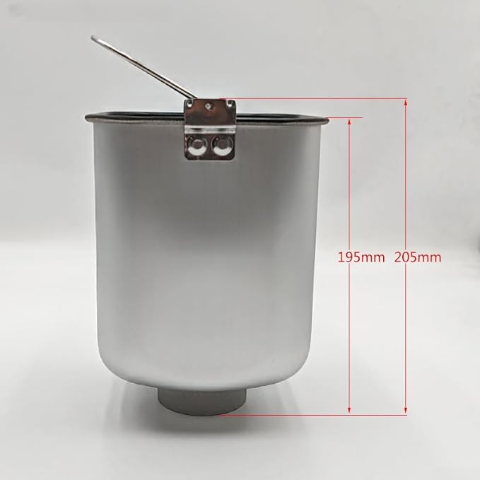 Bread Maker Replacement Bucket Non-Stick Coated Pan And Kneading Paddle Compatible With Various Models Aluminum Alloy For Enhanced Dough Kneading And Baking