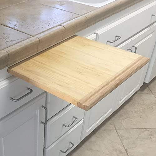 Pureboo Premium Bamboo Pull-out Cutting Board - 8 Different Sizes to Fit Most Standard Slots 17.75"W x 20"D x 3/4"H