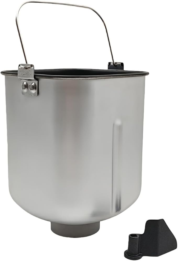 Bread Maker Replacement Bucket Non-Stick Coated Pan And Kneading Paddle Compatible With Various Models Aluminum Alloy For Enhanced Dough Kneading And Baking