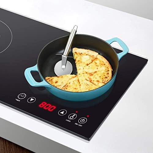 La Cuisine Enameled Cast Iron Covered Braiser, Saute Pan Casserole Pan with Lid, 3.75 QT 11" / 28cm Dia, Internal Matte Black Enamel Coating – 2 Ton Teal Enamel Coating Finish Exterior, Oven Safe up to 500° F