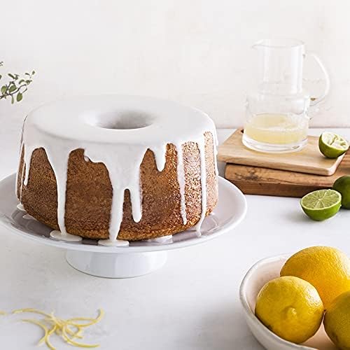 Nordic Ware Classic Cast Pound Cake, Nonstick 10 Inch One Piece Pan - Great for Angel Food, Coffee Cake, 18 Cup - Graphite