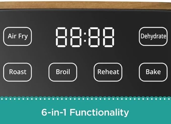 Fast PLL-ne!r 5.8 Quart Air Fryer, Teal Speckle – Family-Size Digital Air Fryer with Rapid Heat Technology, Nonstick Basket, Energy Efficient Design, Easy Clean, Country Chic Kitchen Appliance