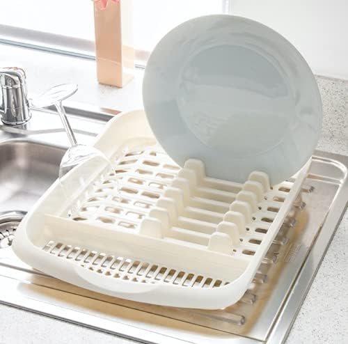 Addis 516228 Plate Dish Draining Rack, Linen Cream