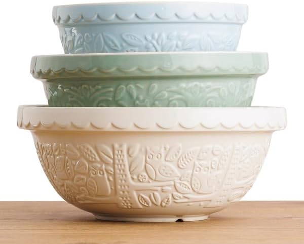 In The Forest 3-Piece Mixing Bowl Set by Mason Cash