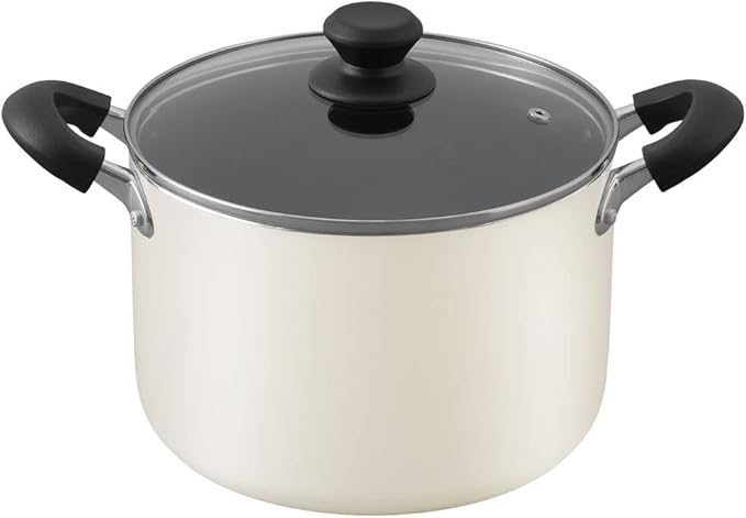Iris Ohyama DIS-P22D DIS-P22D Pot, 8.7 inches (22 cm), Deep Type, Gas Fire/Induction Compatible, Includes Lid, Diamond Coat, Long Lasting, Non-Sticking, Easy to Clean