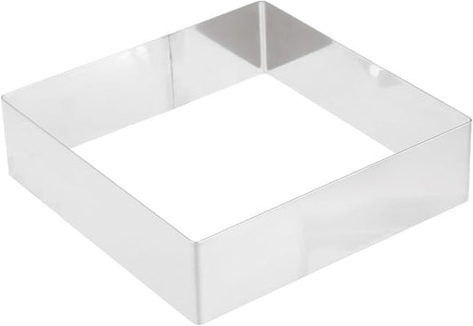 BESTonZON 12.2 Inch Square Stainless Steel Cake Ring for Mousse Pastry Baking Non-Stick Seamless Design Diy Baking Tool for Home Kitchen