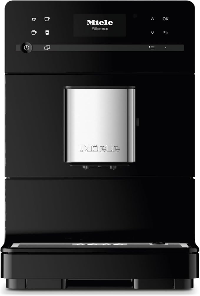 Miele CM 5310 Silence Automatic Coffee Maker - With OneTouch for Two, AromaticSystem, Individual Profile Settings, and Cleaning Programs, in Obsidian Black
