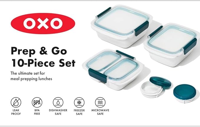 OXO Good Grips Prep & Go 10 Piece Meal Prep Set