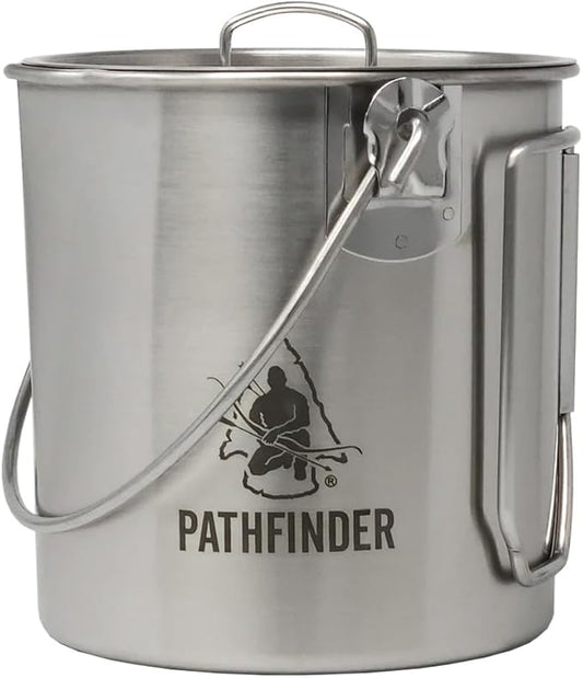 The Pathfinder School Stainless Steel Bush Pot and Lid Set (32 ounce)