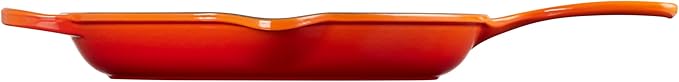 Le Creuset Enameled Cast Iron Signature Iron Handle Skillet, 11.75", Flame