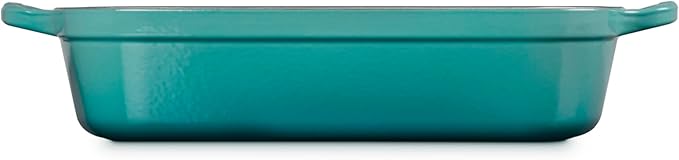 Le Creuset Enameled Cast Iron Signature Rectangular Roaster, 5.25 qt. (11.7" x 16.8"), Riviera